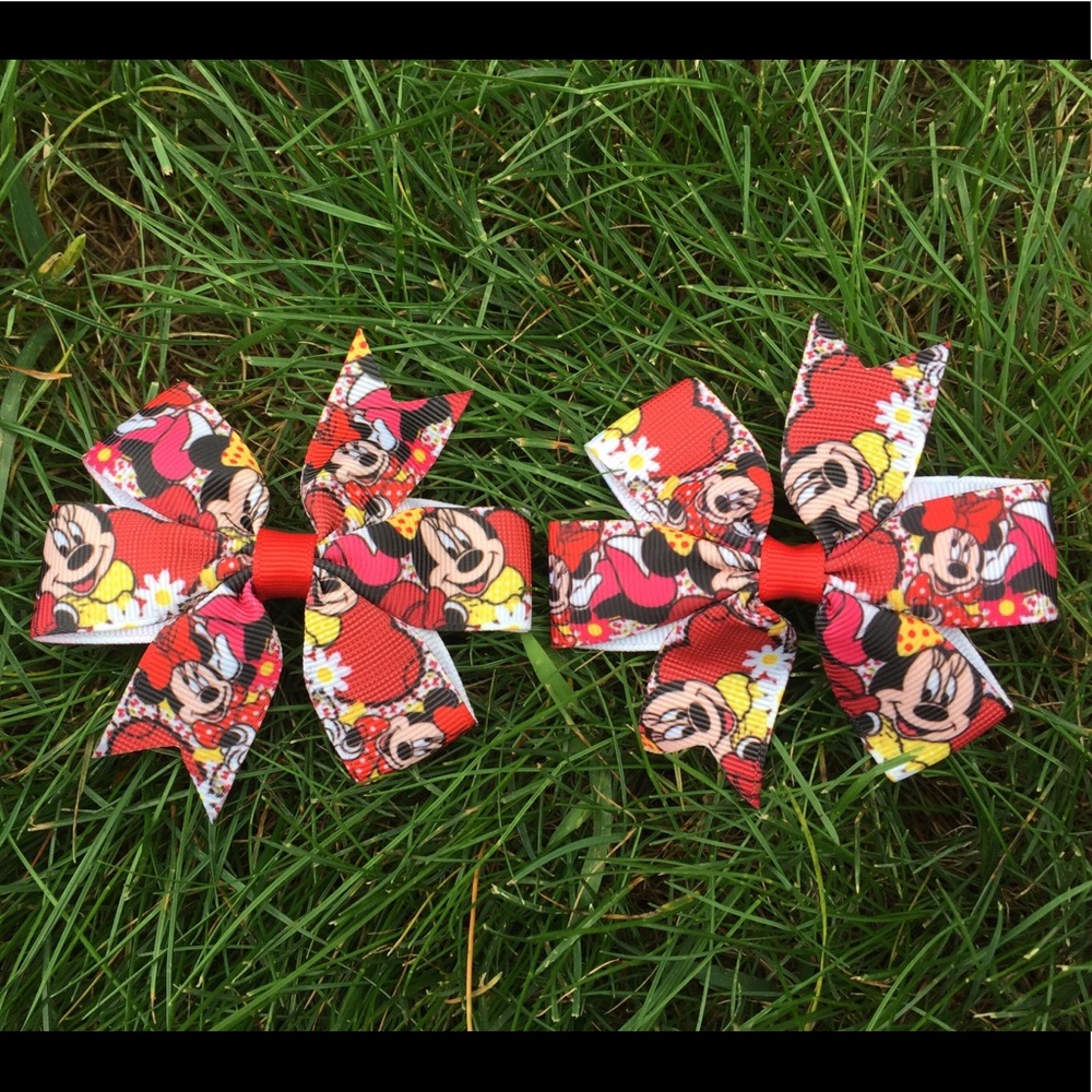 Minnie Mouse Hair Bows‎ 2pk